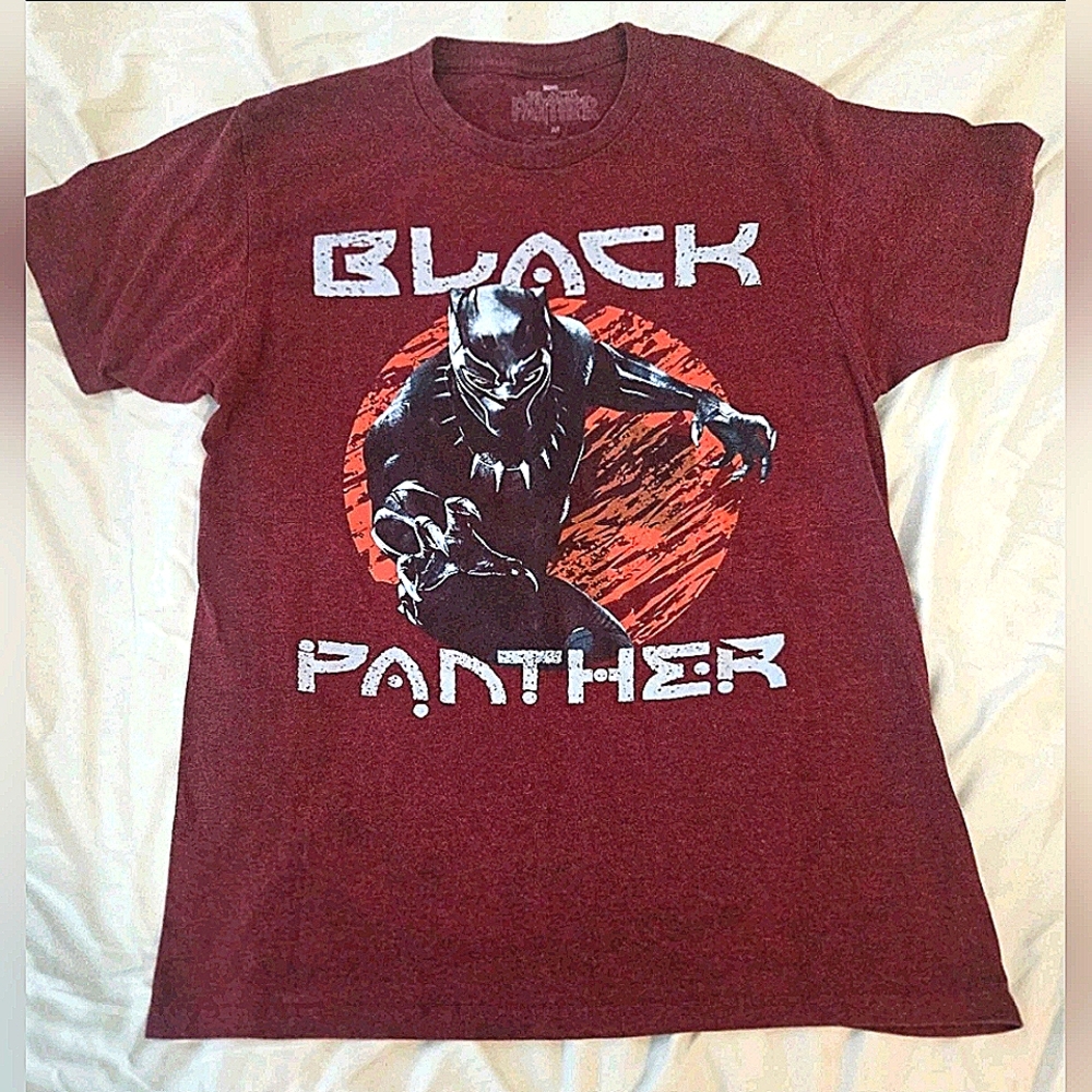 Marvel Black Panther Maroon T-Shirt Size M